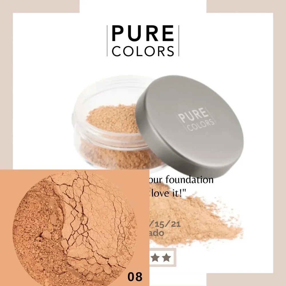 Pure Colors 8 In 1 Loose Face Powder Make Up Foundation